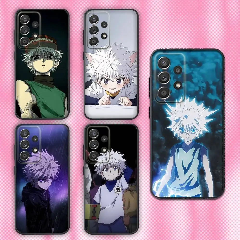

Anime H-Hunter x Hunter Killua Phone Case For Samsung Galaxy A13,A21s,A22,A31,A32,A52,A53,A71,A80,Soft Black Shell