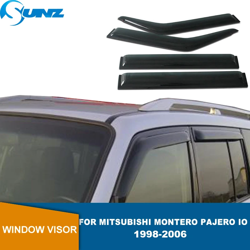 Window Visor For Mitsubishi Montero Pajero IO 1998 1999 2000 2001 2002 2003 2004 2005 2006 Weathershileds Sun Rain Deflector