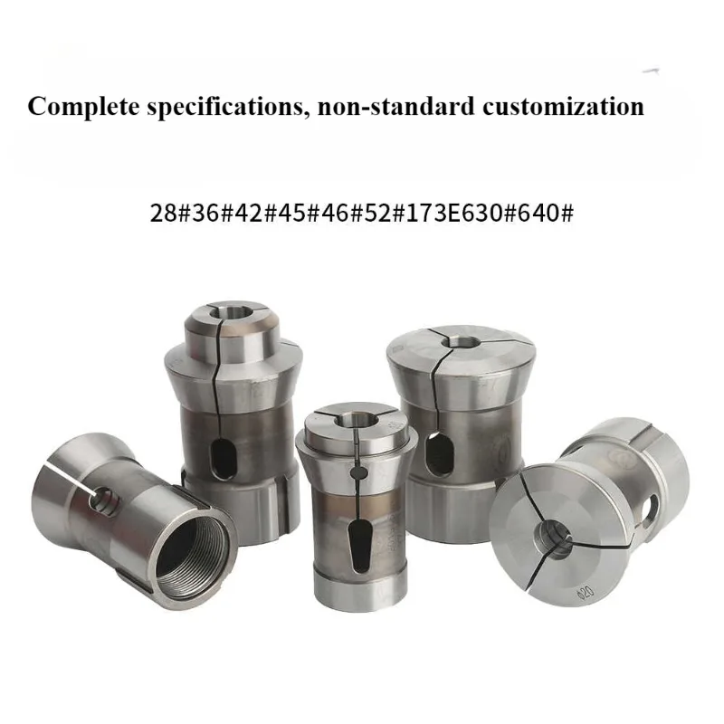

46 Type High-precision CNC Lathe Chuck Collet Round / Hexagon Hex/ Square Hole CNC Pull Chuck Automatic Lathe Collet