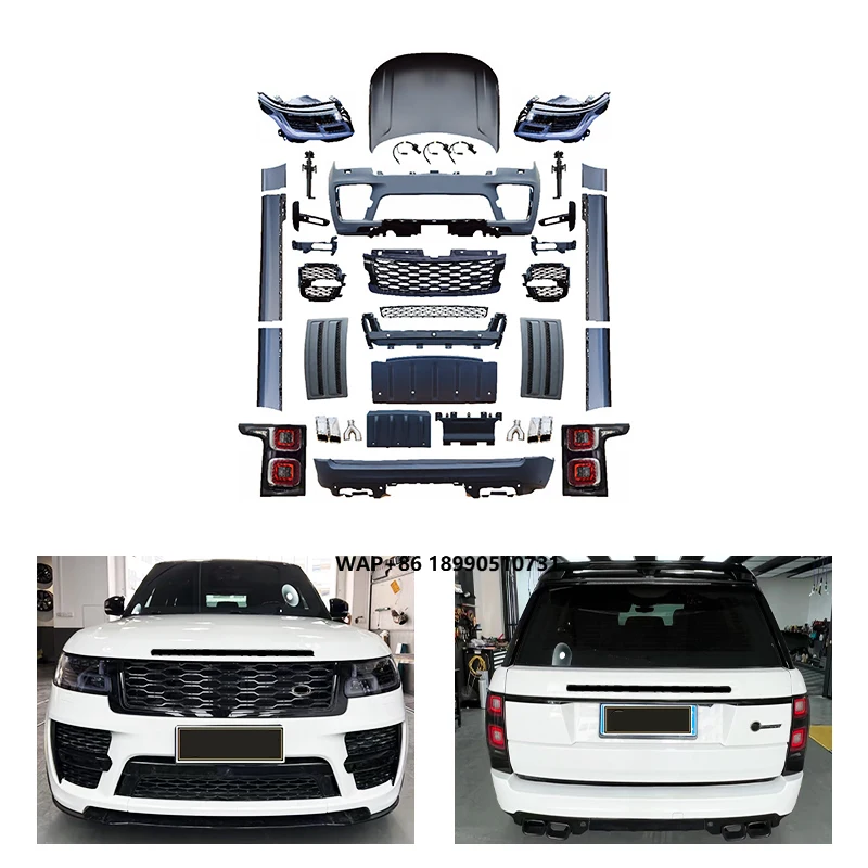 

2013-2017 Upgrade 2018-2022 Front Bumper Rear Bumper Headlights Taillights Body Kit for Range Rover Executive Upgrade SVO