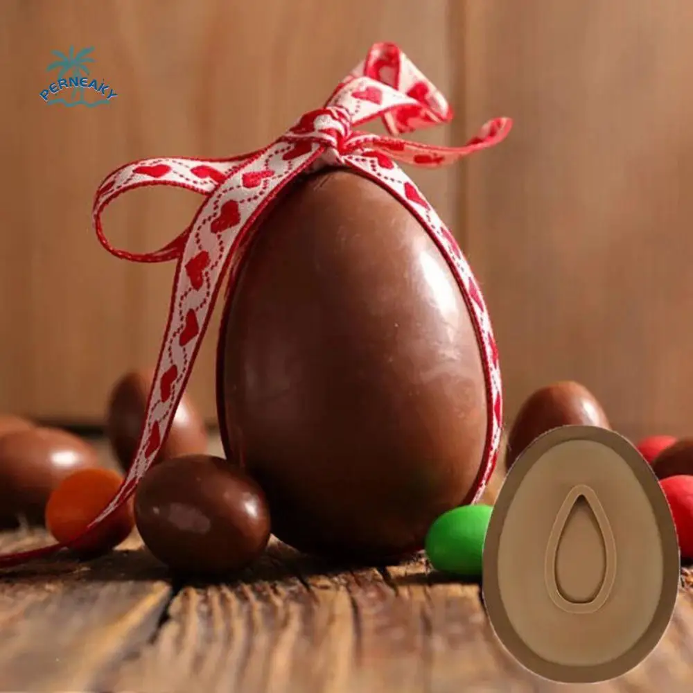 

Half Sphere Easter Chocolate Egg Molds Simulation DIY Easter Egg Silicone Mold Easy To Demold Soft Chocolate Shells Mold