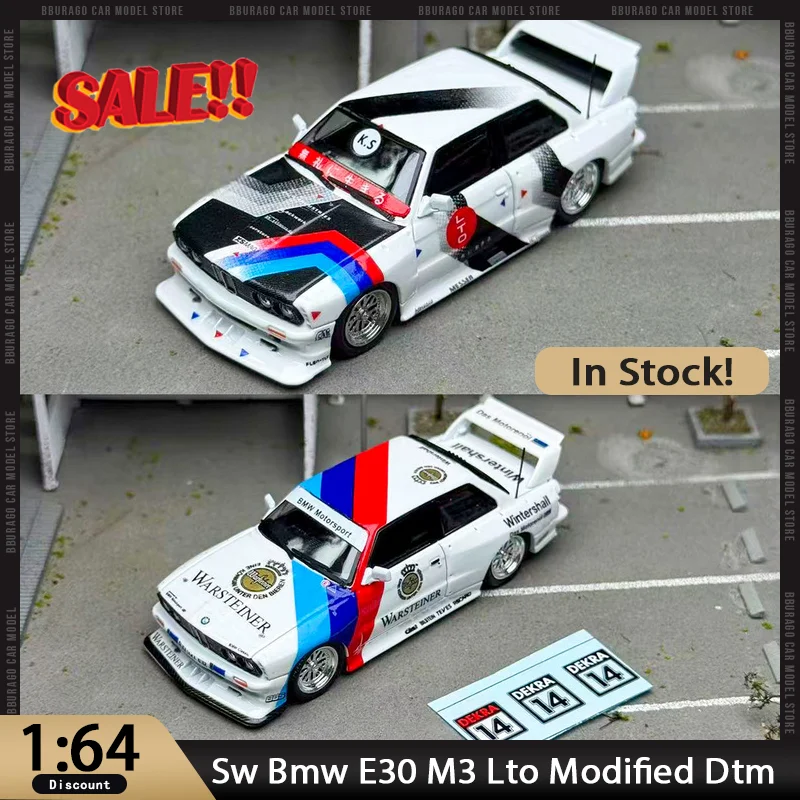 新入荷 Sw 1:64 BMW E30 M3 LTO 改造 DTM レーシング リバリー 合金製ミニカー ダイキャスト BMW オーナメント カスタム玩具