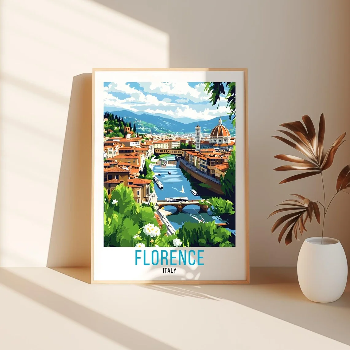 Florence Travel Poster, Florence Italy Travel Poster, Florence Italy Wall Art, Florence Italy Home Decor, Florence Italy Travel