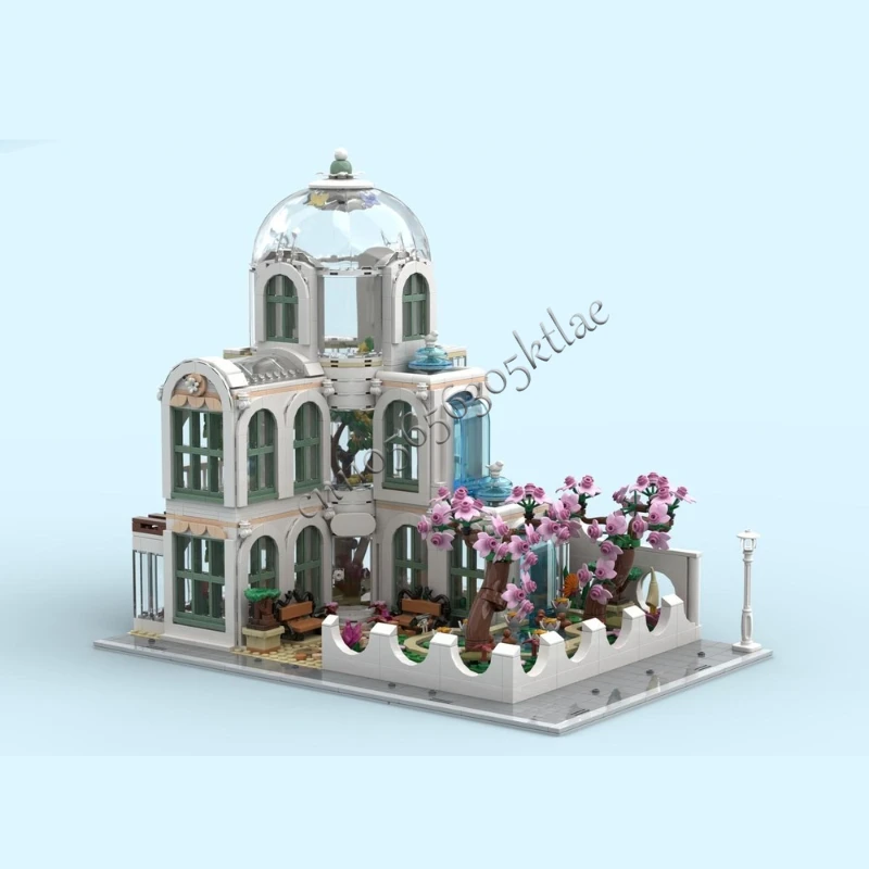 حار 2241 قطعة القرون الوسطى الفاخرة حديقة نباتية وحدات نموذج العمارة بنة Diy بها بنفسك التعليم الجمعية الاطفال اللعب الهدايا