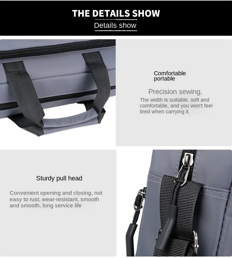 New Men's Large-capacity Horizontal Shoulder Bag Messenger Bag Briefcase Multifunctional Simple A4 Book Handbag Business Bag 가방