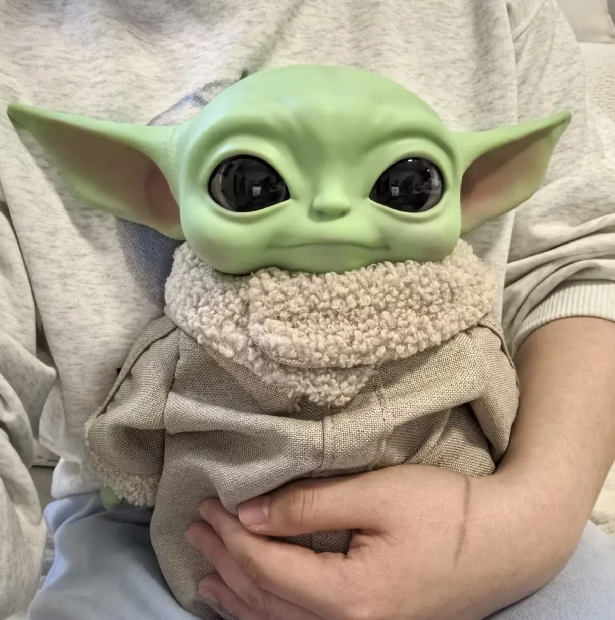 Star Wars Baby Yoda 11 Inch Mandalorian Plush Toy Cloth Outfit Action Figure Collectible Carded Ornament Home Decoration view 2