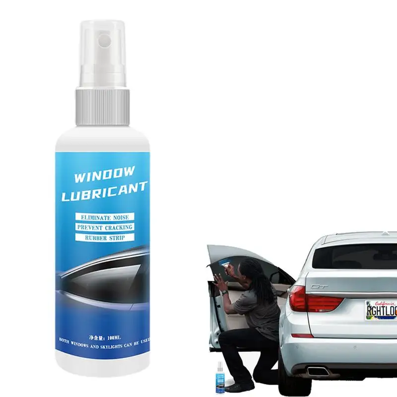 

Car Silicone Lubricant 100ml Car Window Rubber Strip Softening Maintenance Multi Purposes Silicone Spray to Lift Freely