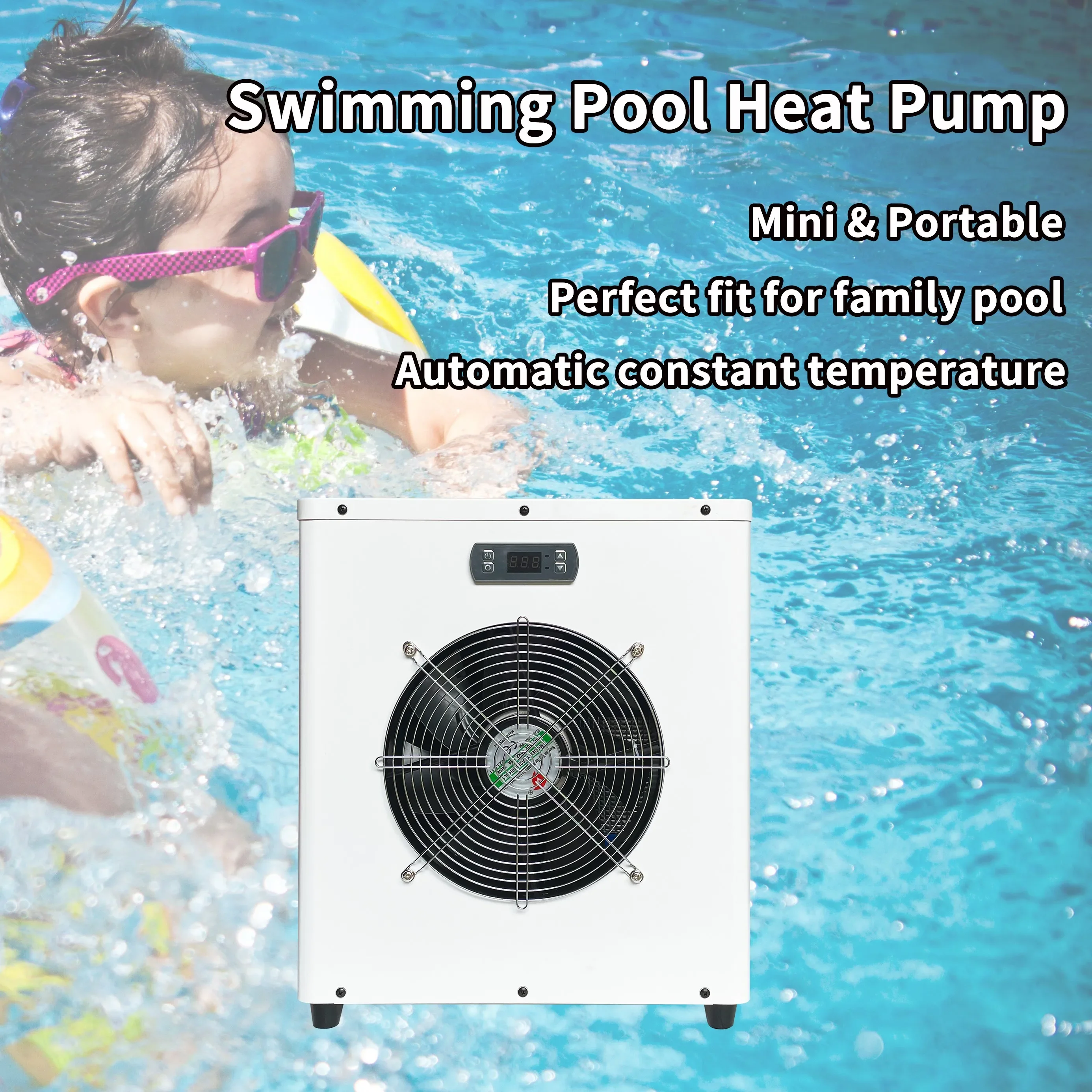 Stay connected and control pool's temperature with a WiFi-enabled swimming pool heat pump water heater