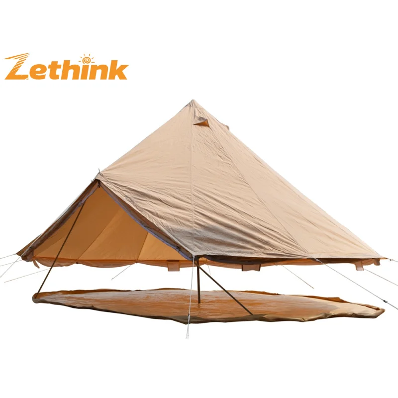 3M 4M 5M 6M 7M New design outdoor canvas bell tent two door for sale