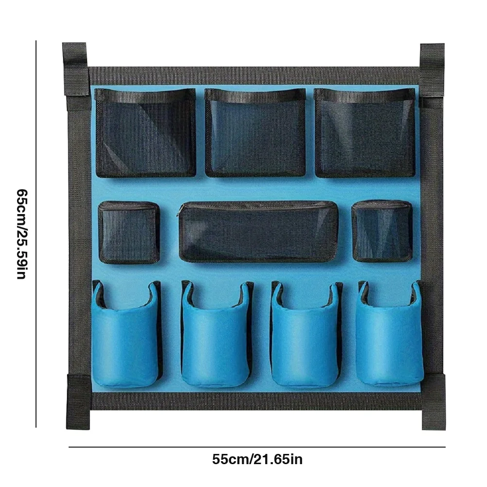 

Horse Tack Storage Bag Horse Trailer Organizer Large Storage Hanging Bag (Blue)