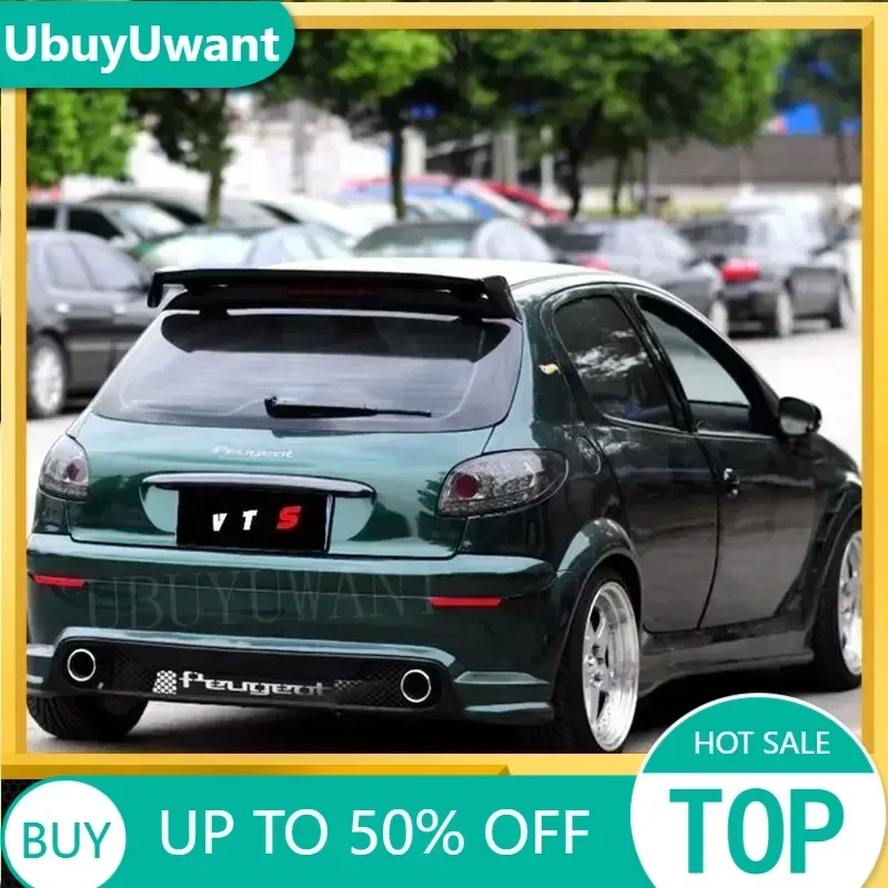 Für Peugeot 206 RC 207 208 308 ABS Kunststoff Heckdachspoiler Flügel Kofferraumlippe Abdeckung Auto-Styling 2006-2022