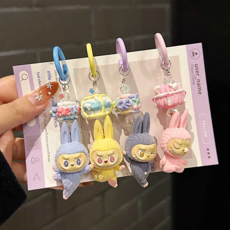 

New Cute Phone Chain Key Chain Kawaii Anime Cartoon Keychain Backpack Pendant Shoulder Bag Ornament Gift for Girlfriend