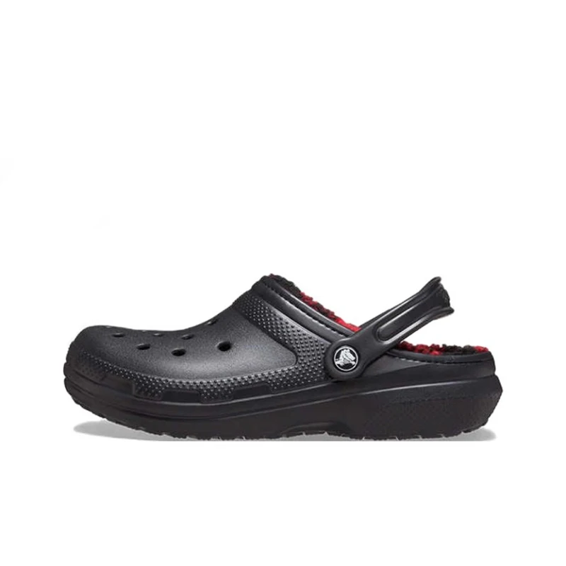 Crocs Classic Lined Clog Unisex Black Casual Clogs  Simple Soft Lightweight Design, Versatile & Comfortable 210738-001