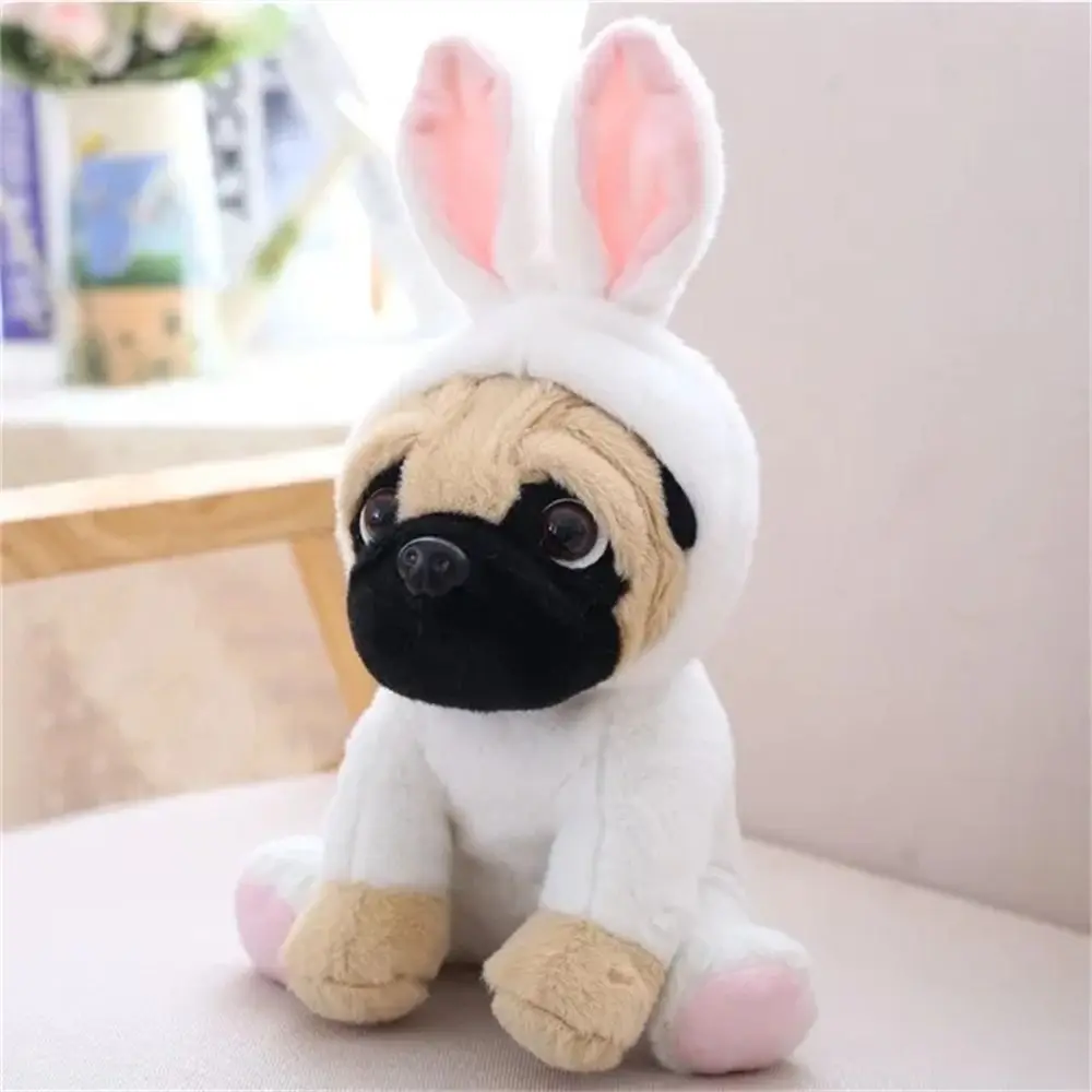 Animales de peluche Pug perro juguetes de peluche Cosplay dinosaurio León oveja leopardo relleno Sharpei perro simulación muñeca suave