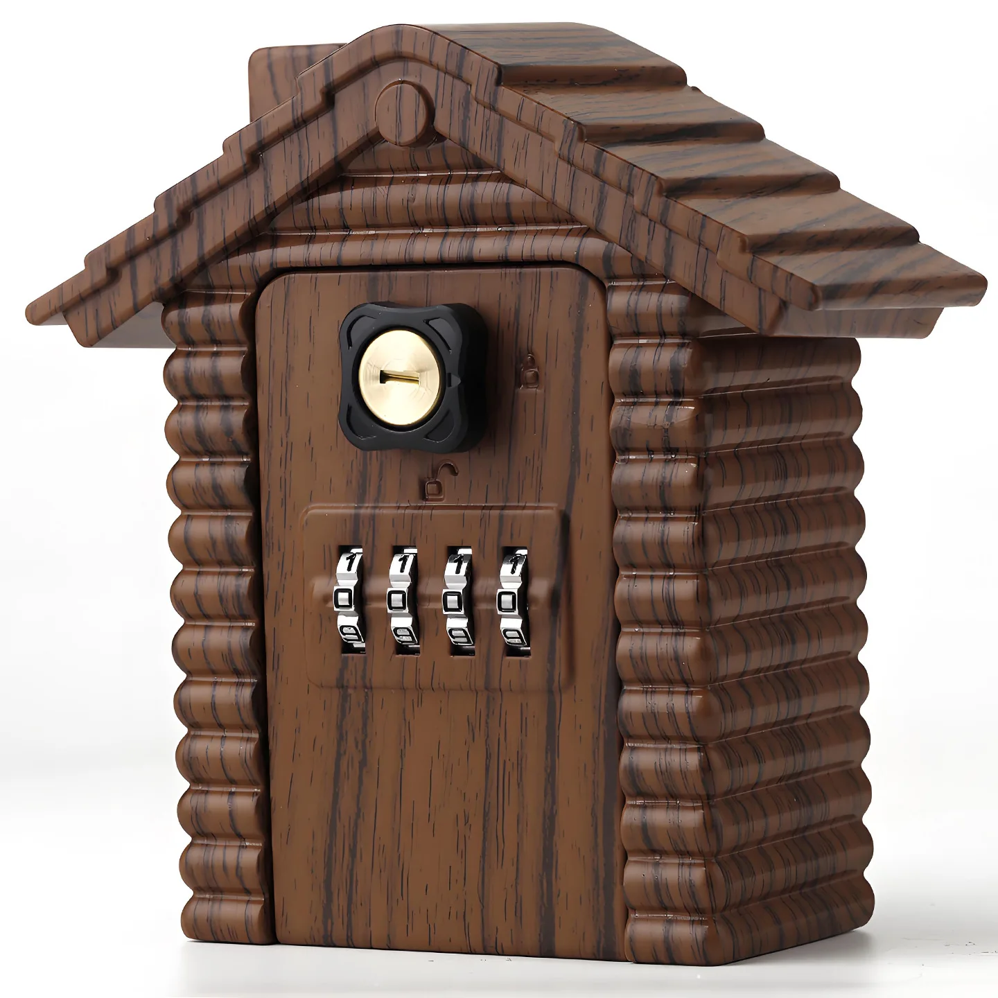 Key Lock Box with Code for Outside Wall Mount Outdoor Key Holder Large Lockbox House Portable Spare Combination Key Hider Home