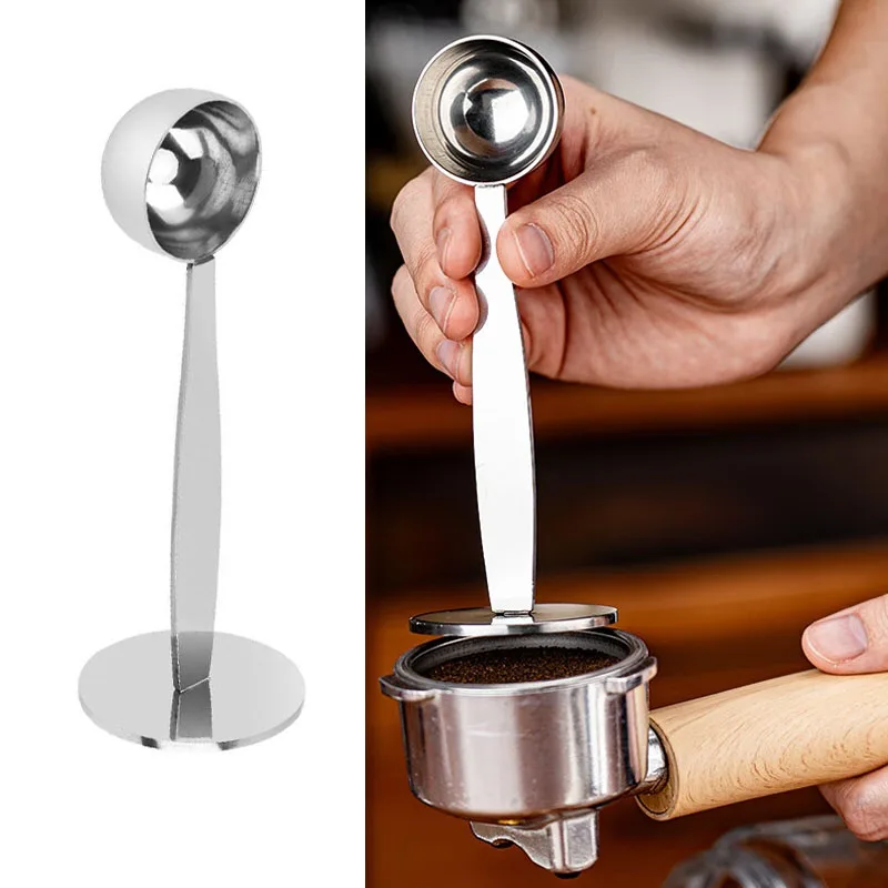 

BOLTIFY Coffee Tamping Measure Spoon Dual Purpose Stainless Steel Coffee Bean Powder Measuring Spoon Scoop