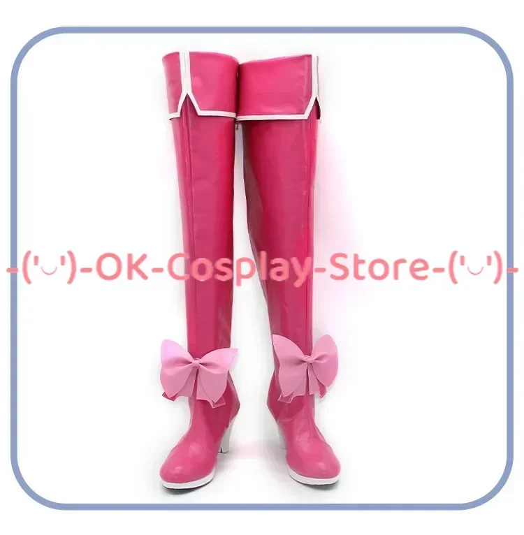 [Customized] Gushing Over Magical Girls Hanabishi Haruka Cosplay Shoes Anime Roleplay Props Halloween Carnival PU Leather Boots