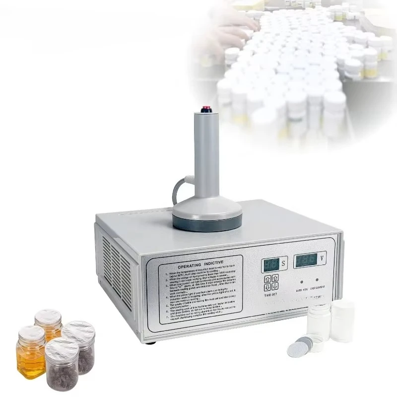 110V Manual Electromagnetic Induction Sealing Machine · Bottle Cap Aluminum Foil Liner Sealer for Plastic Glass Bottles