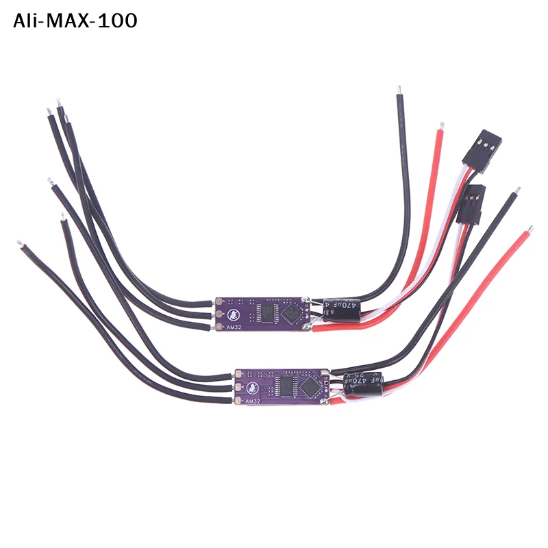 【Rw】1Pc AM32 32-bit ESC 2-4S 30/40A Speed Controller With 5V2A BEC Module 35V470uF Capacitor RC Crawler Drone Brushless Motors