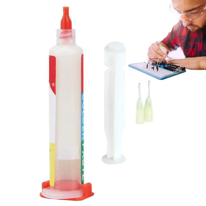 

Soldering Flux For Electronics 10ml Syringe Design Electronics Welding Flux DIY Soldering Accessories For Circuit Boards