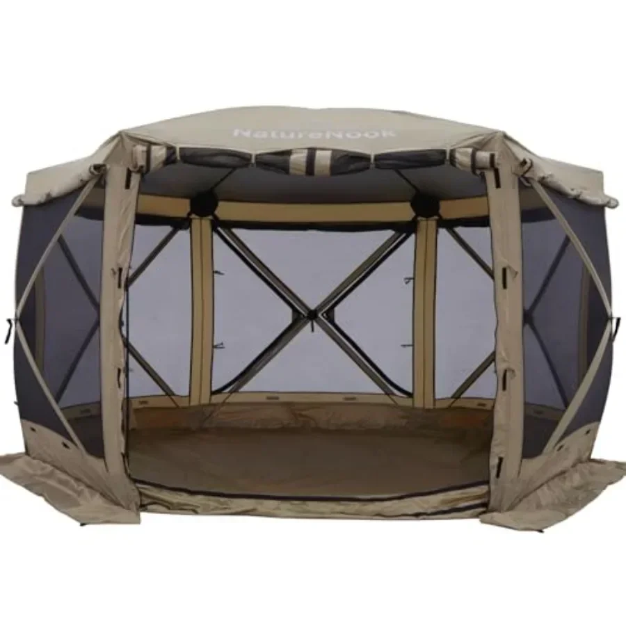 Pop up  Gazebo Tent for Camping 12x12 Feet Sn Tent Outdoor Shade Sn House with Ground Tarp Sn Room with Sidewalls Camping Gaze