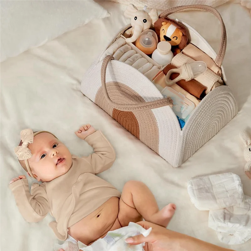 

MP-Large Baby Shower Box For Newborn Necessities, Portable Mummy Bag For Baby Products And Large-Capacity Diaper Bag.