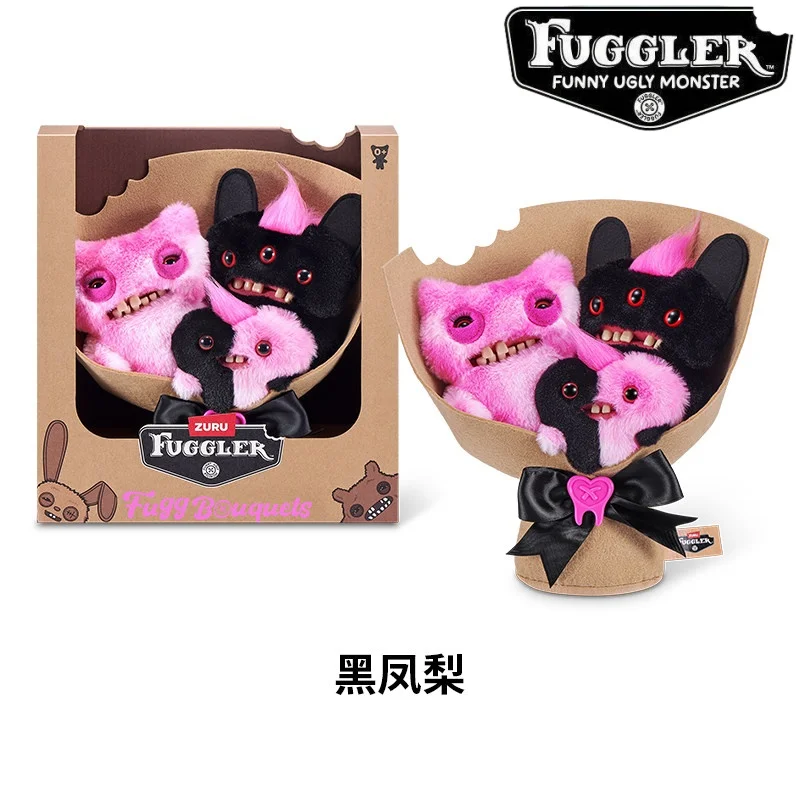 

In Stock Zuru Fuggler Bouquets Series Set Funny Ugly Monster Doll Cute Plush Doll Collectors Toy Girl's Surprise Birthday Gift