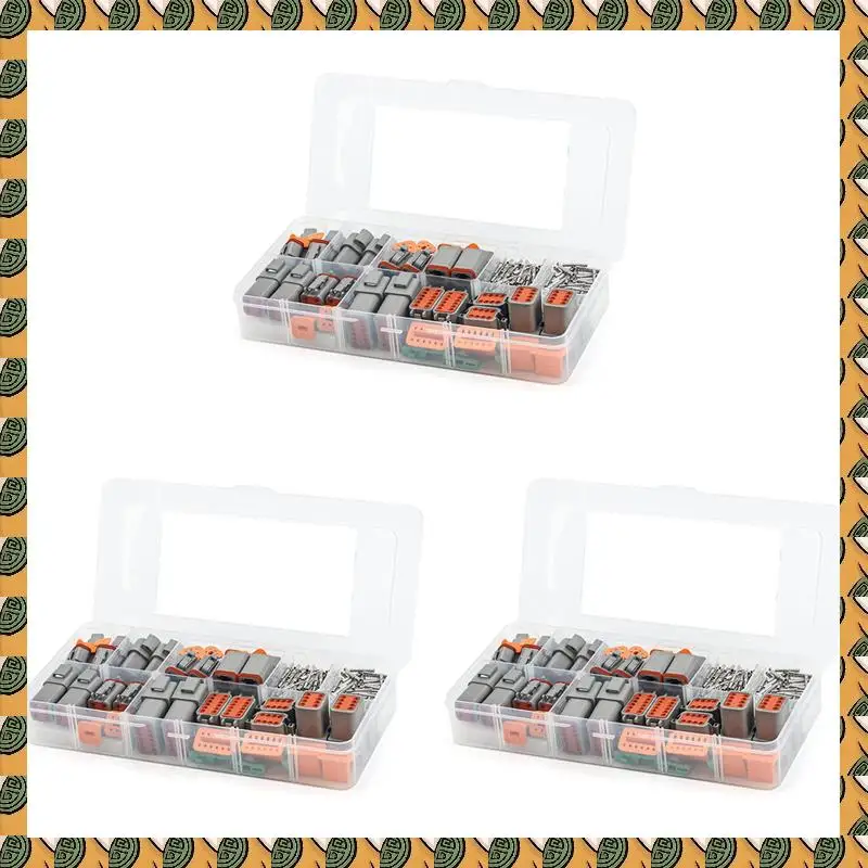 

A77I 564PCS Deutsch DT Gray Connector Kit With 16 Solid Contacts In 2,3,4,6,8 And 12 Pin Configurations,Automotive Connectors