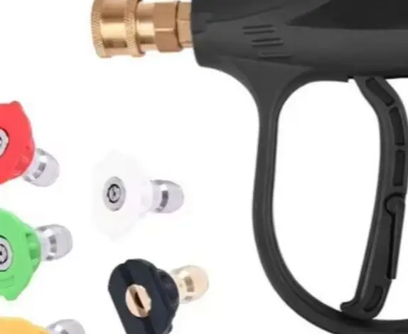 

High Pressure Washer With Foam Dispenser And 5 Nozzle Tips Aluminum Sprayer For Car Patio Driveway Cleaning Garden Tool