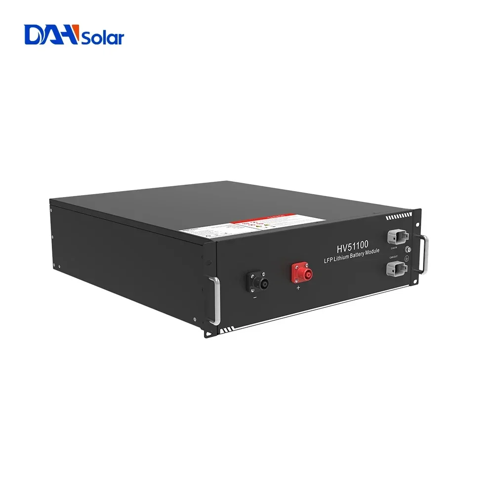 Energy Storage Battery 100Ah 200Ah 48V 51.2V HV4 Rack System Lifepo4 Solar Batteries up to 15 Units in Series