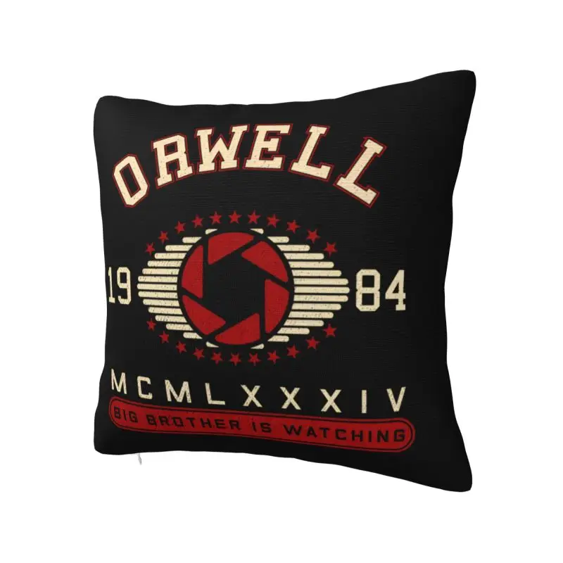 1984 George Orwell Quotes Cushion Cover 35x35 cm Polyester Soft Throw Pillow Case For Sofa Chair Decoration Bedding Pillowslip