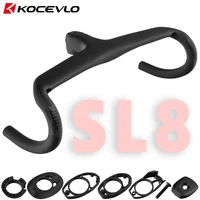 KOCEVLO-vástago de mango de carbono para bicicleta, cables internos integrados, manillar para marco SL7/SL8 de 28,6mm con espaciadores