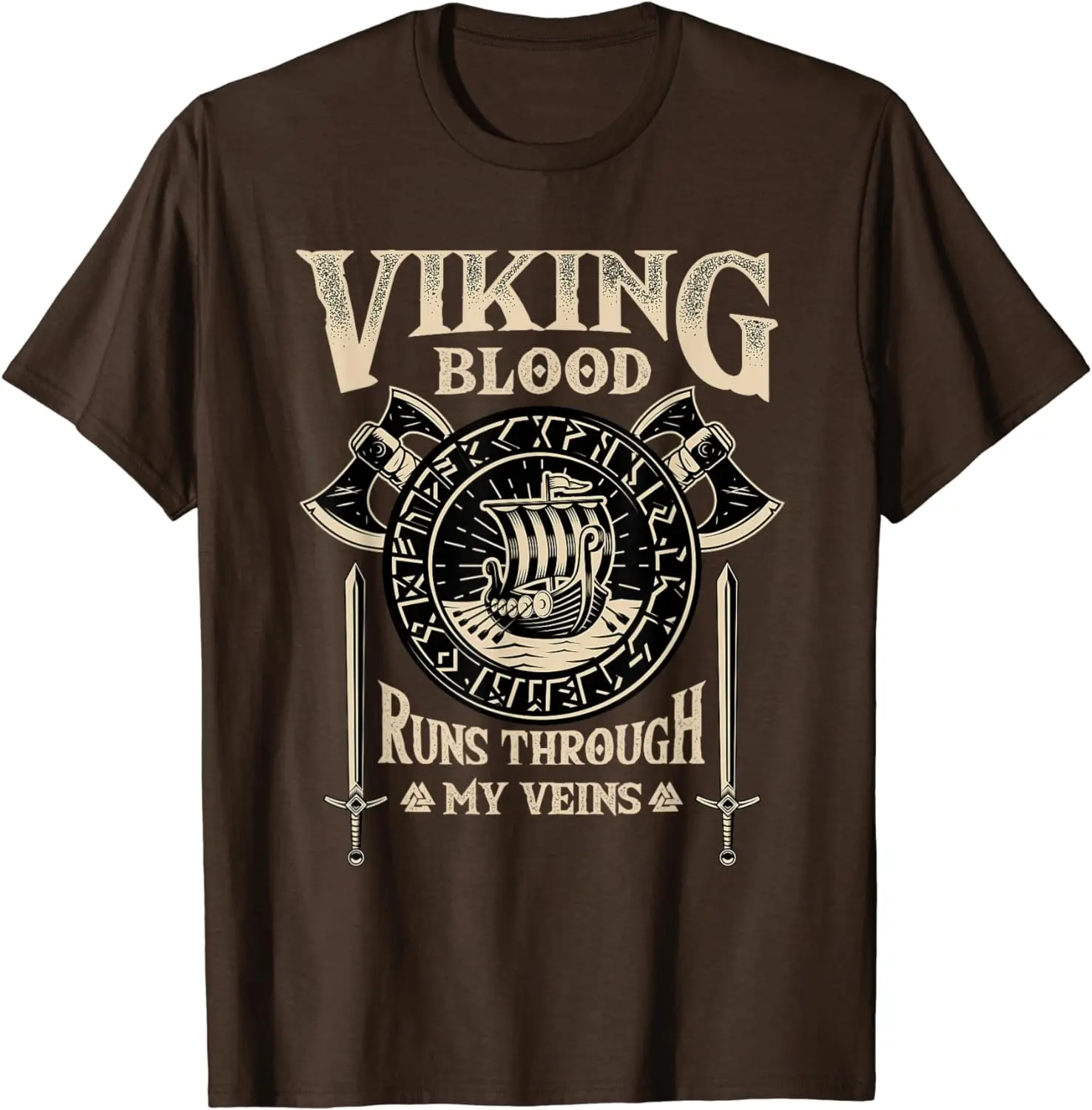 Blood Runs Through My Veins - Norse Mythology T-Shirt