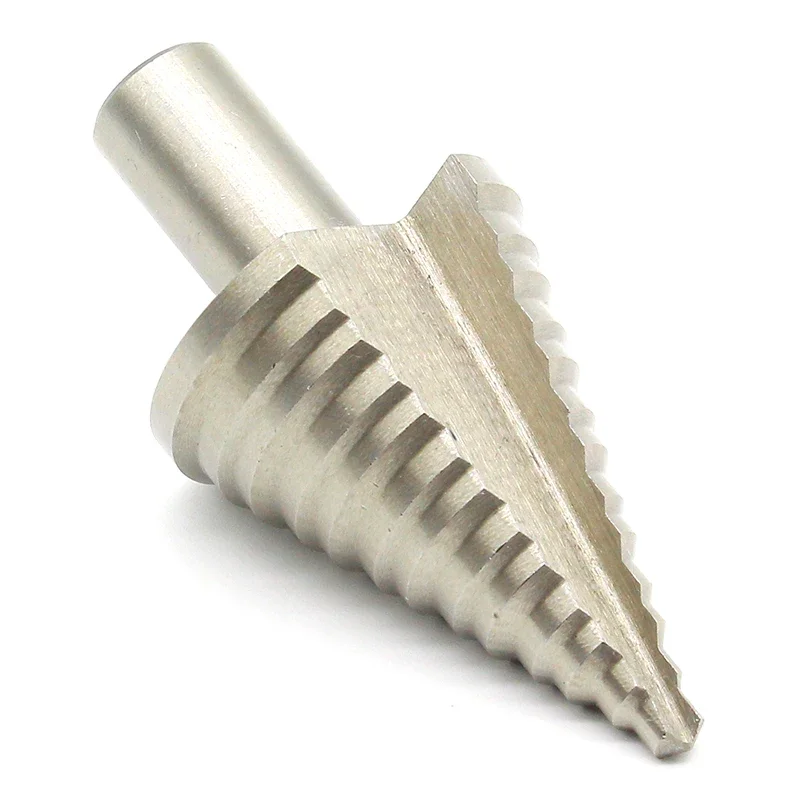 HSS Grooved Step Cone Drill Bit 13 Steps 5-35MM Woodworking Wood Metal Hole Drilling Cutter Tools Power Tools