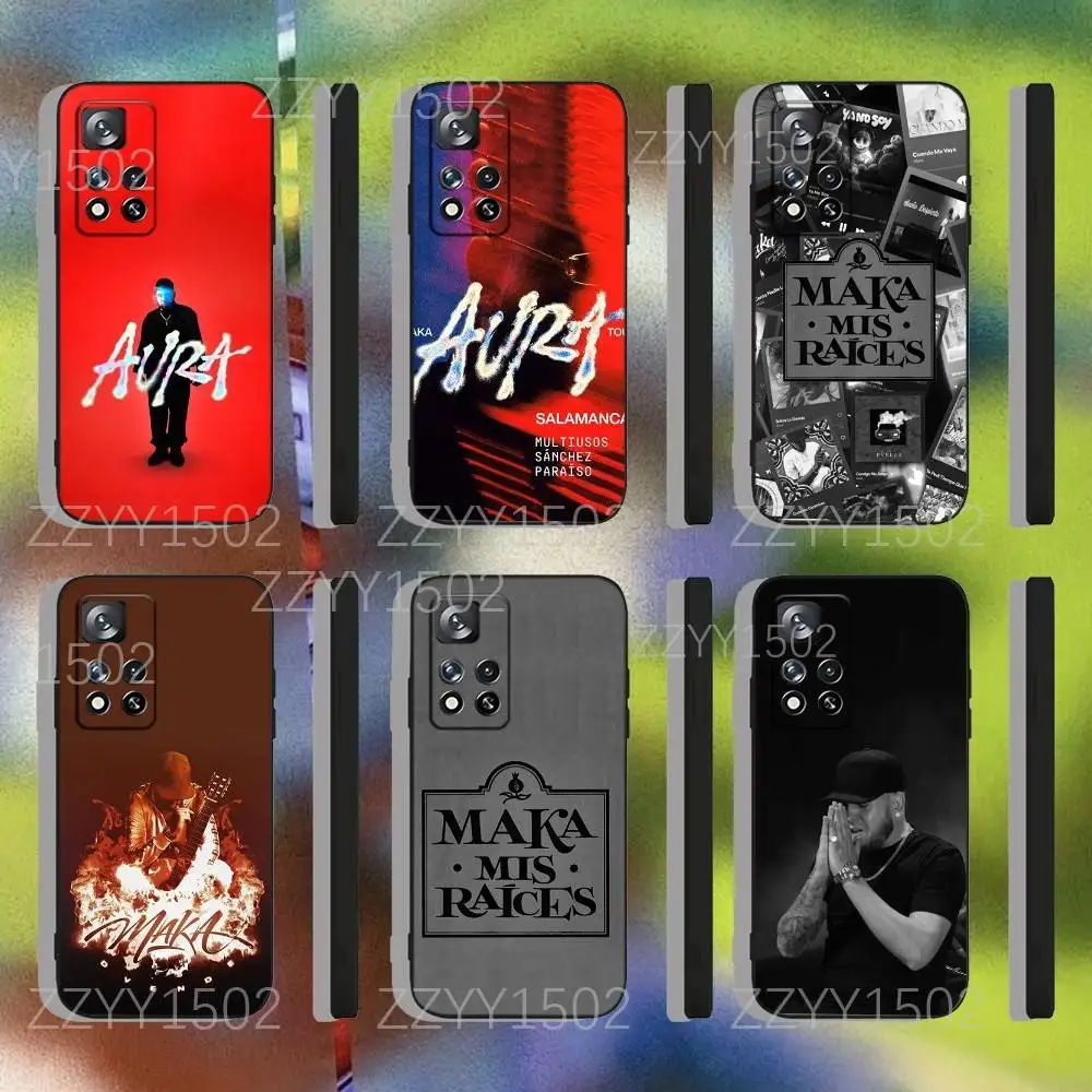 

Rapper Maka Aura 2025 Tour Phone Case For Samsung S25,S24,Ultra,S20,S30,Plus,S22,S23,Ultra,Plus,5G Soft Black