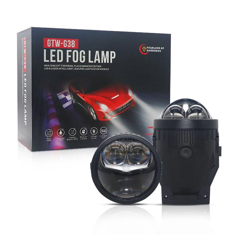 

3 Inch Bi Led Laser Fog Light Projector Lens for Toyota Corolla Prado Prius 12V 35W 3000K 4300K 6000K Green Lemon