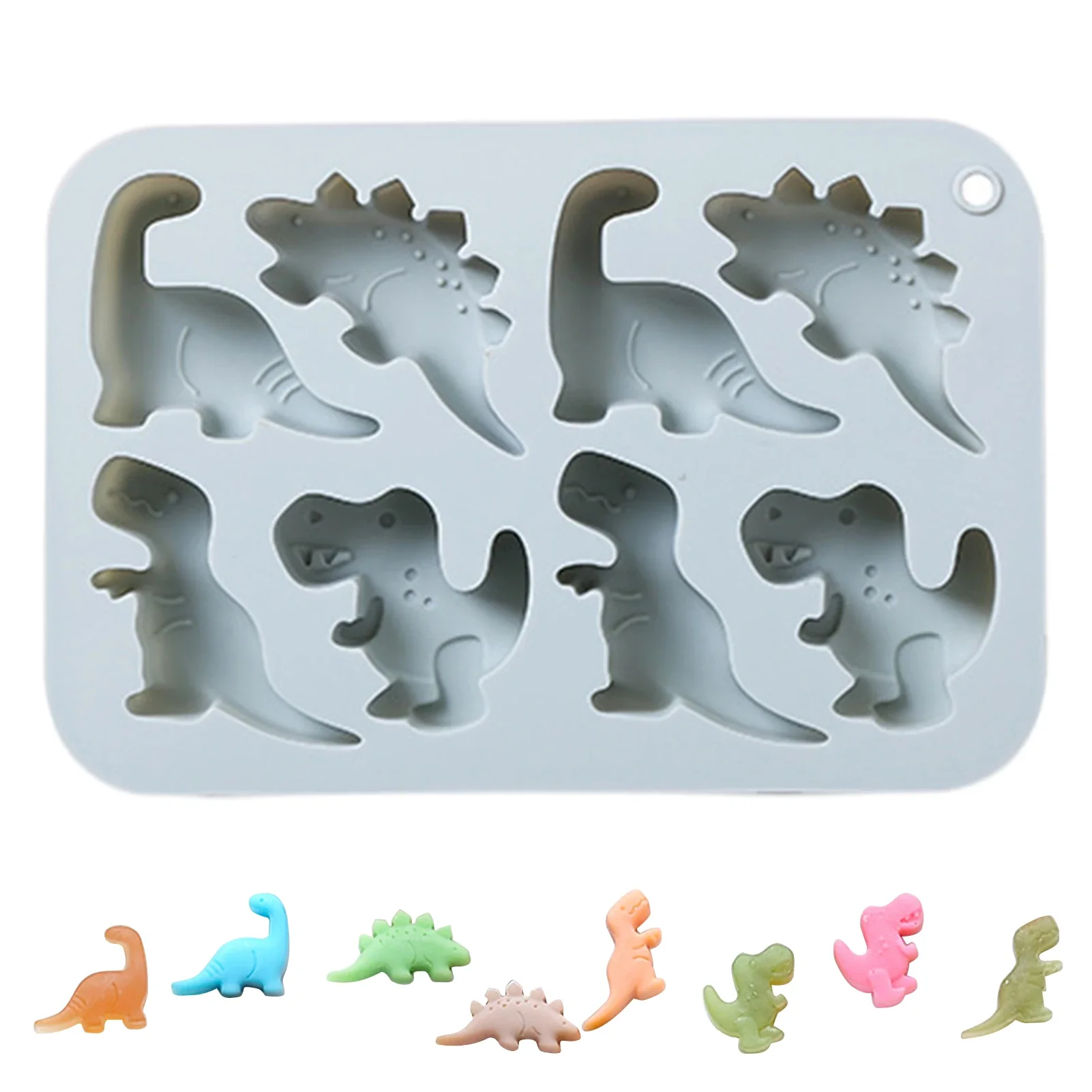 3D Dinosaur Silicone Fondant Mould Cake Chocolate Candy Fondant Candle Soap Craft Cake Mold Baking DIY Cake Decor Molds