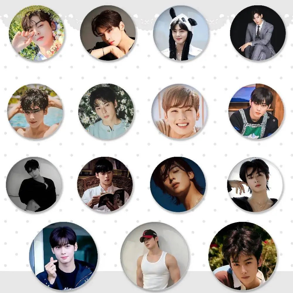 C-Cha E-Eun-woo Abzeichen Weißblech Soft Button Pin Brosche Metall Abzeichen Custom Schmuck Zubehör Hut Tasche Revers