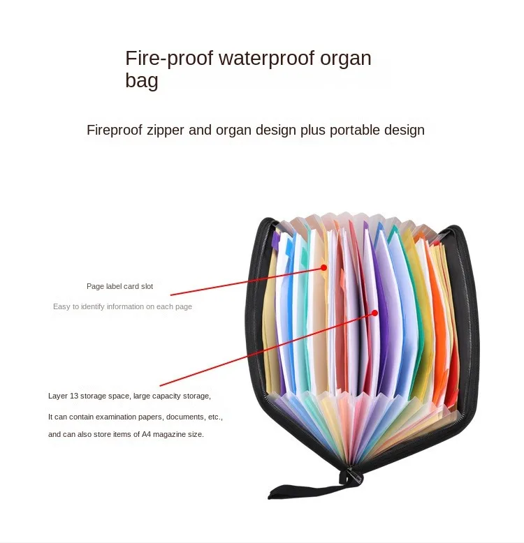 내화 사무실 아카이브 아코디언 폴더, 데이터 저장 및 보존, 내화 파일 가방