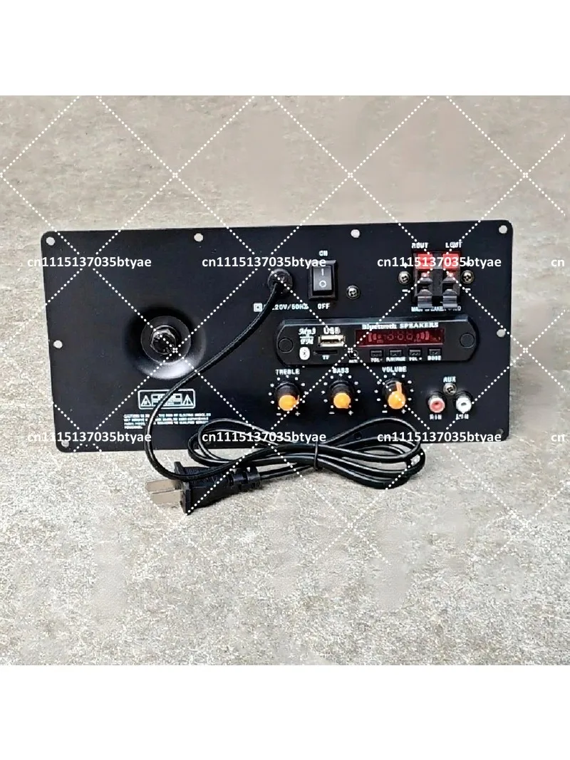 200W Bluetooth Amplifier Board 4 Tubes DIY Speaker Power Amp Module with Fan 220V for Iron Plate Transformation