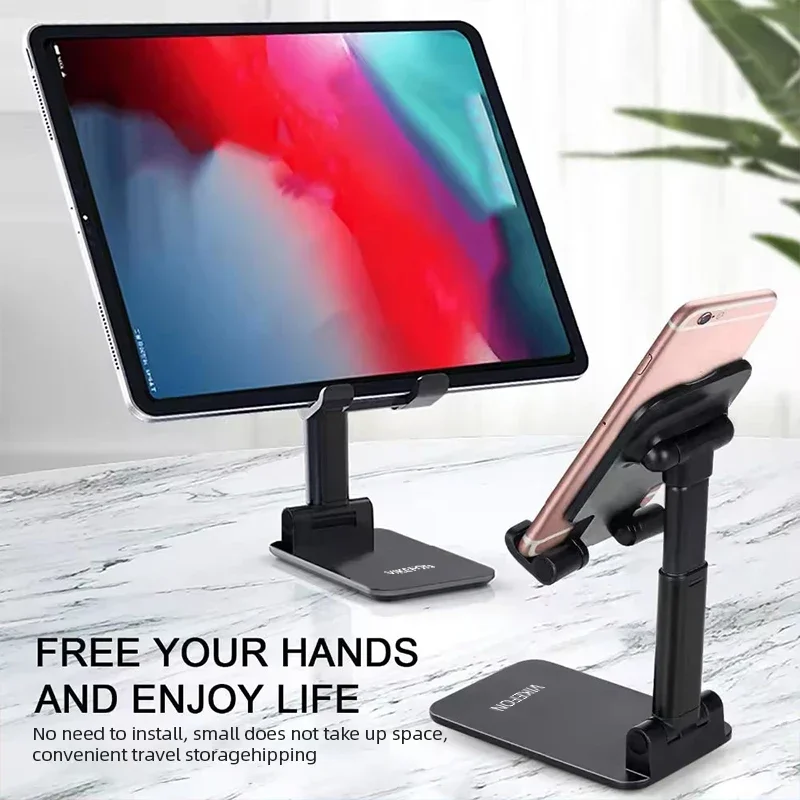 Foldable Tablet Holder Stand Live Phone Stand Desktop Lazy Mount For iPad MatePad Redmi Pad iPhone Samsung Tab Pad Mount