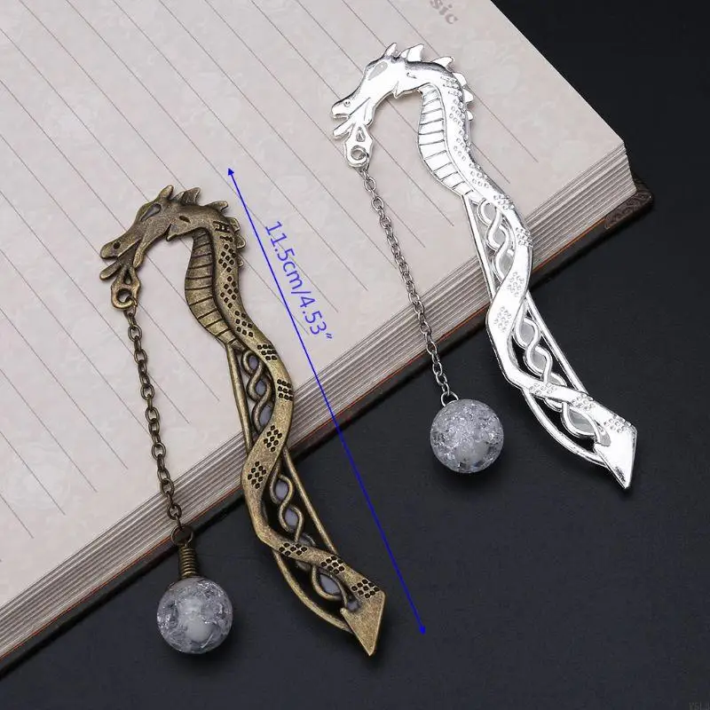 

Y5LB Retro Luminous Night Dragon Label Reading Maker Book Stationery Student