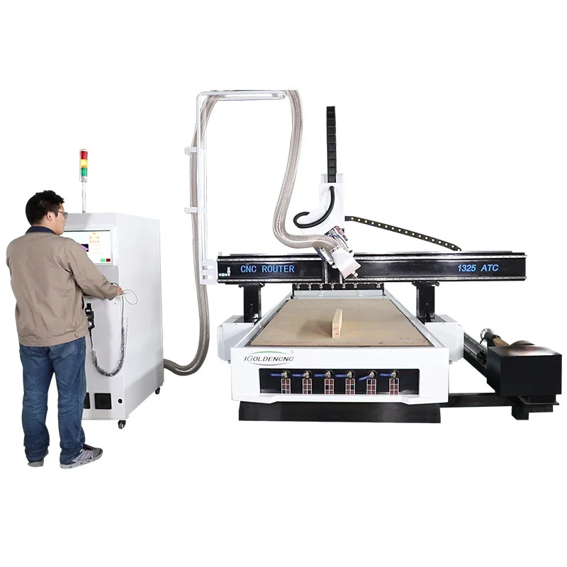 Roteador cnc madeira 1530 1325 4x8 pés trocador de ferramentas automático cnc atc máquina carpintaria cozinha e armário trabalho