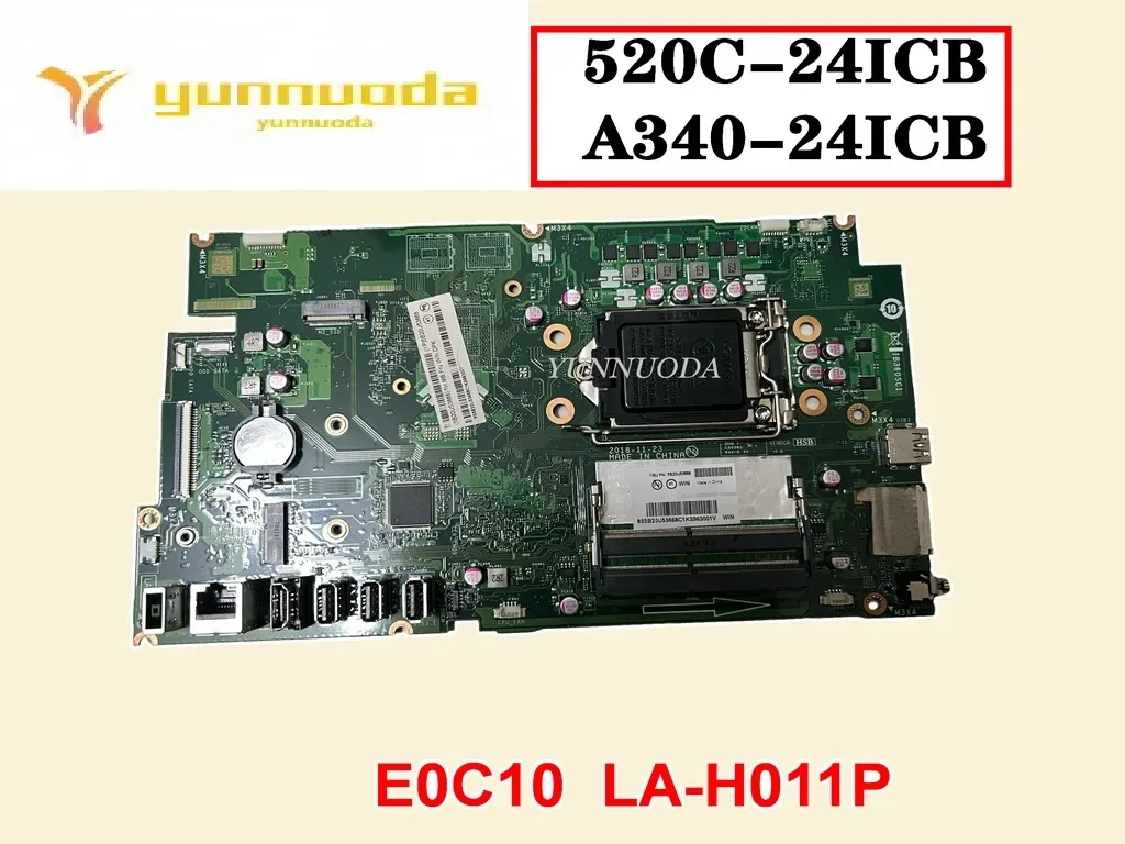 Original For Lenovo 520C-24ICB A340-24ICB Laptop Motherboard E0C10  LA-H011P Tested Good Free Shipping