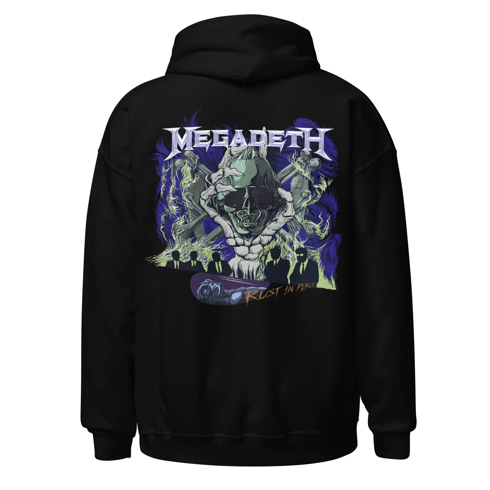 Megadeth Heavy Metal Rock Band Gráfico Impresso Masculino e Feminino Solto Quente Hoodies Casual Outono/Inverno Moda de Luxo na Moda