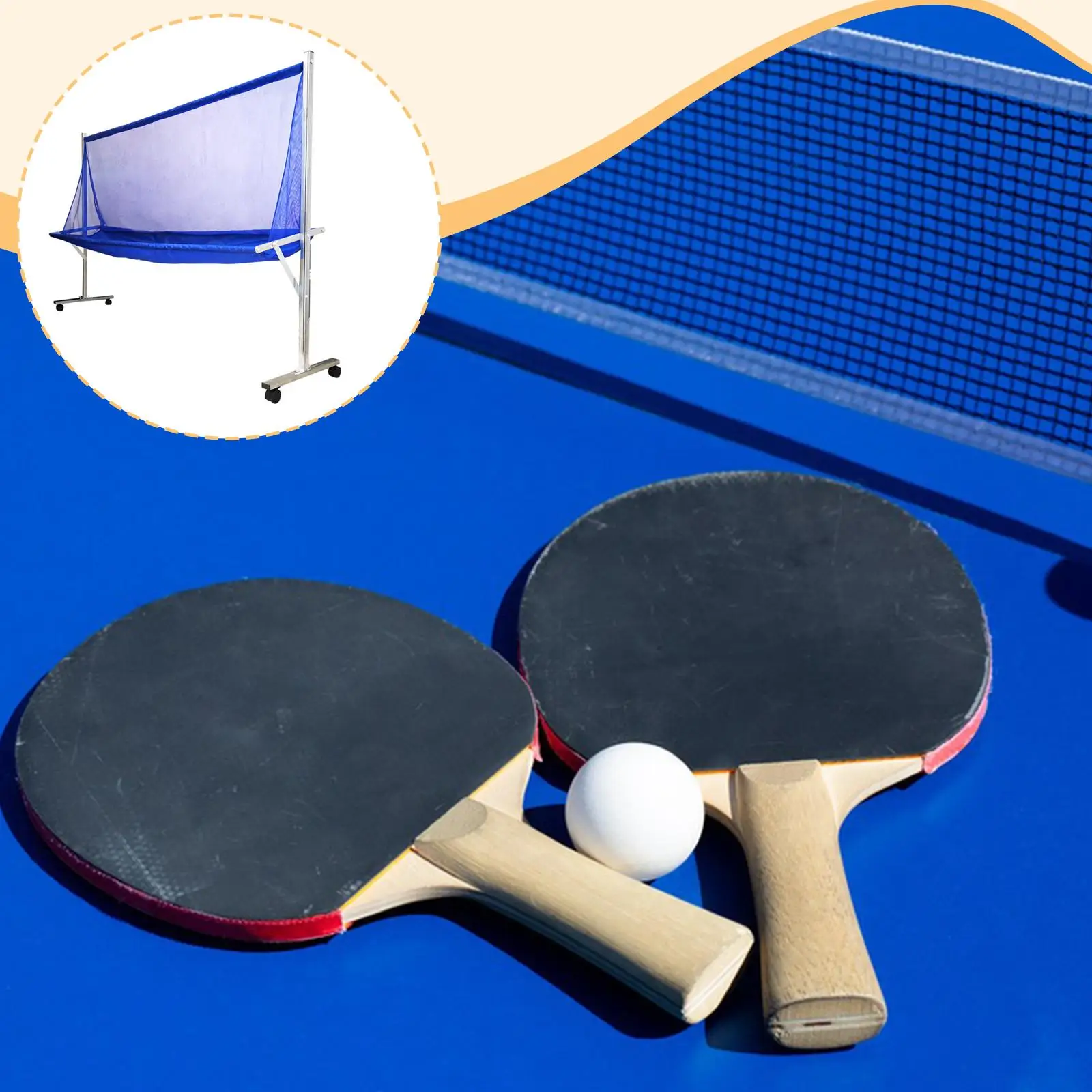 

Сетка для сбора настольного тенниса, профессиональные принадлежности для дома, портативный робот, тренировочный инструмент для катания на открытом воздухе, коллекторный инструмент