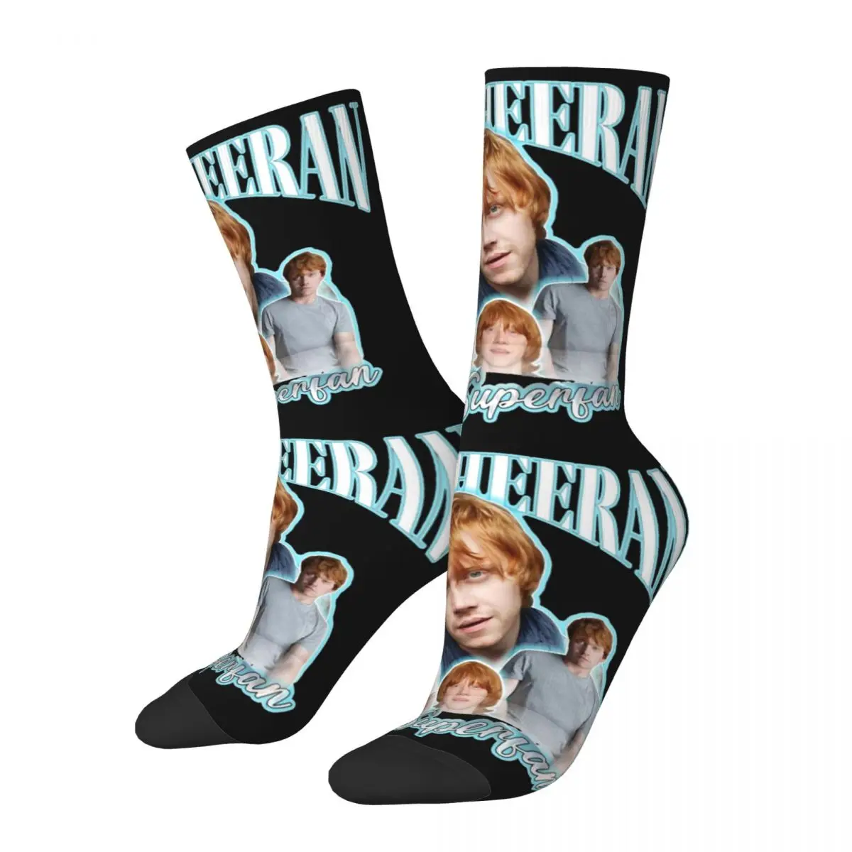 Fashion Male Men Socks Harajuku ALL Star I Love Ed Sheeran Sock Skateboard Women Socks Spring Summer Autumn Winter