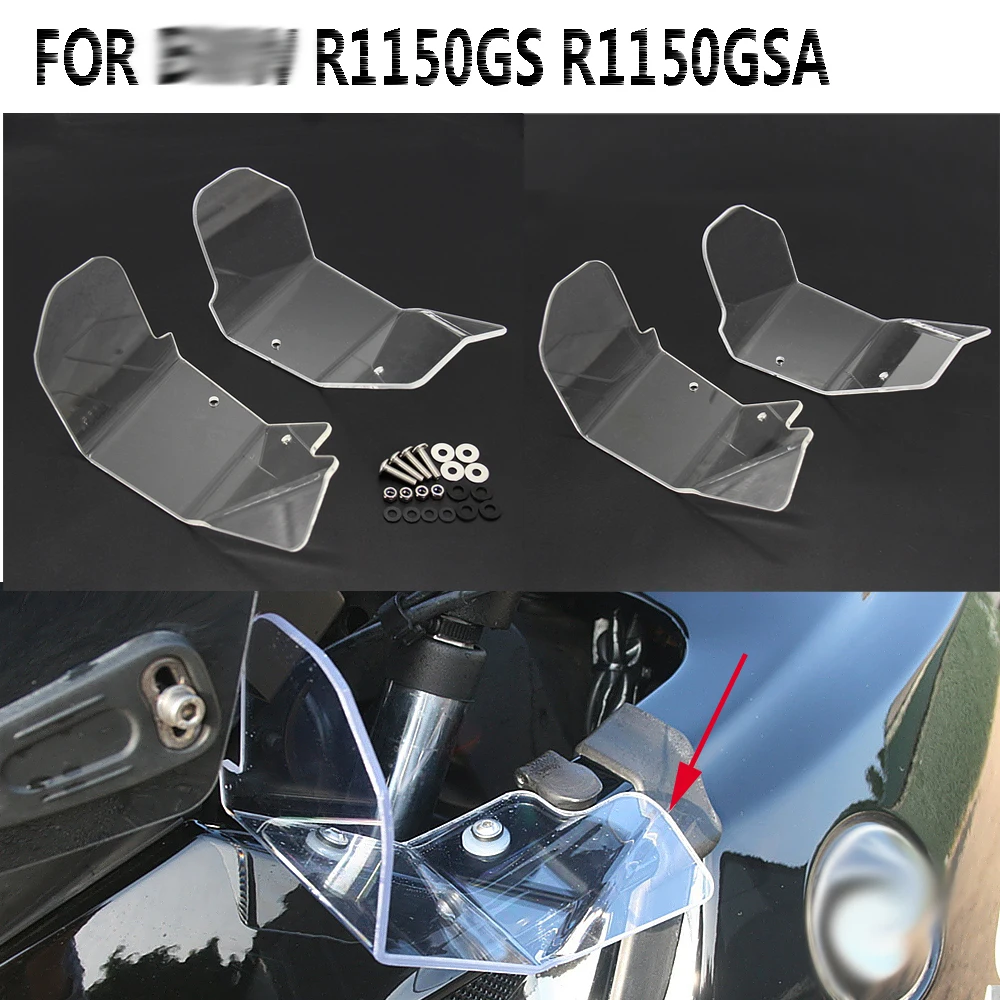 

Motorcycle Wind Deflectors Side Windshield Windscreen New FOR BMW R1150GS R1150GSA
