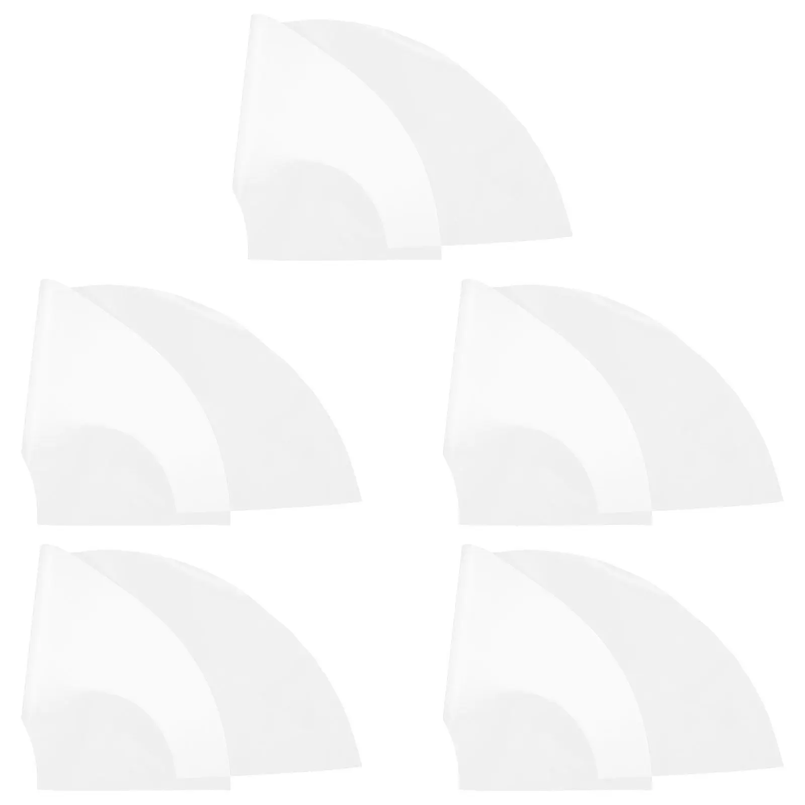 Picture 5: 5 Pcs Thermal Transfer Blank Folding Fan Heat Surface Paper Foldable Fans Sublimation Hand Blanks To Decorate Without Frame