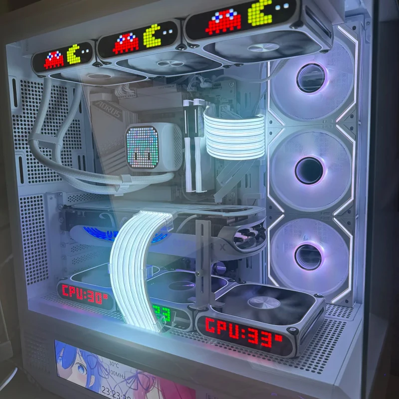 Xingcanmagic Cube360 Water Cooled Argb Dot Matrix Screen Integrated Cpu Aluminum Water Cooled Heat Sink Desktop Host Accessories